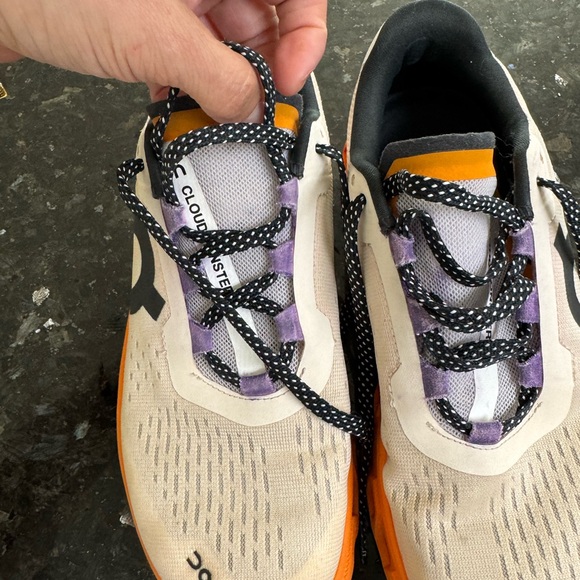 On Running Cloudmonster Sneakers in Fawn/Tumeric - Picture 11 of 13